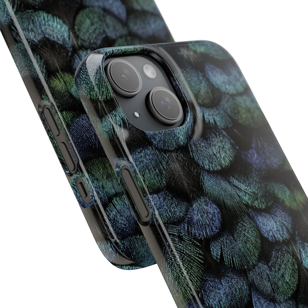 Iridescent Feather Snap Case