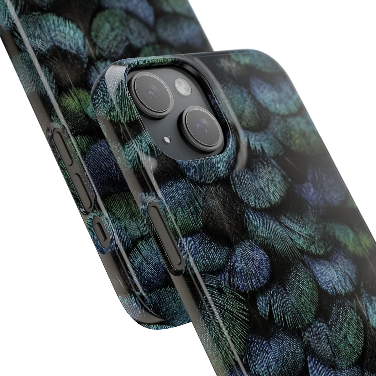Iridescent Feather Snap Case