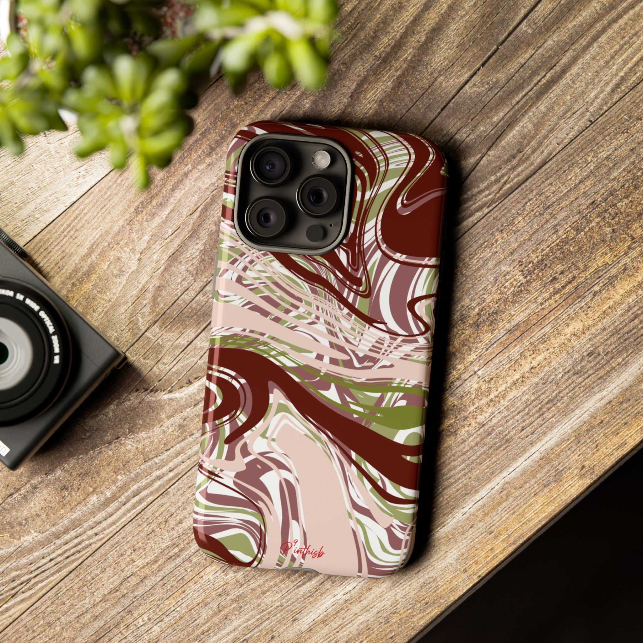 Abstract Marbled Tough Phone Case