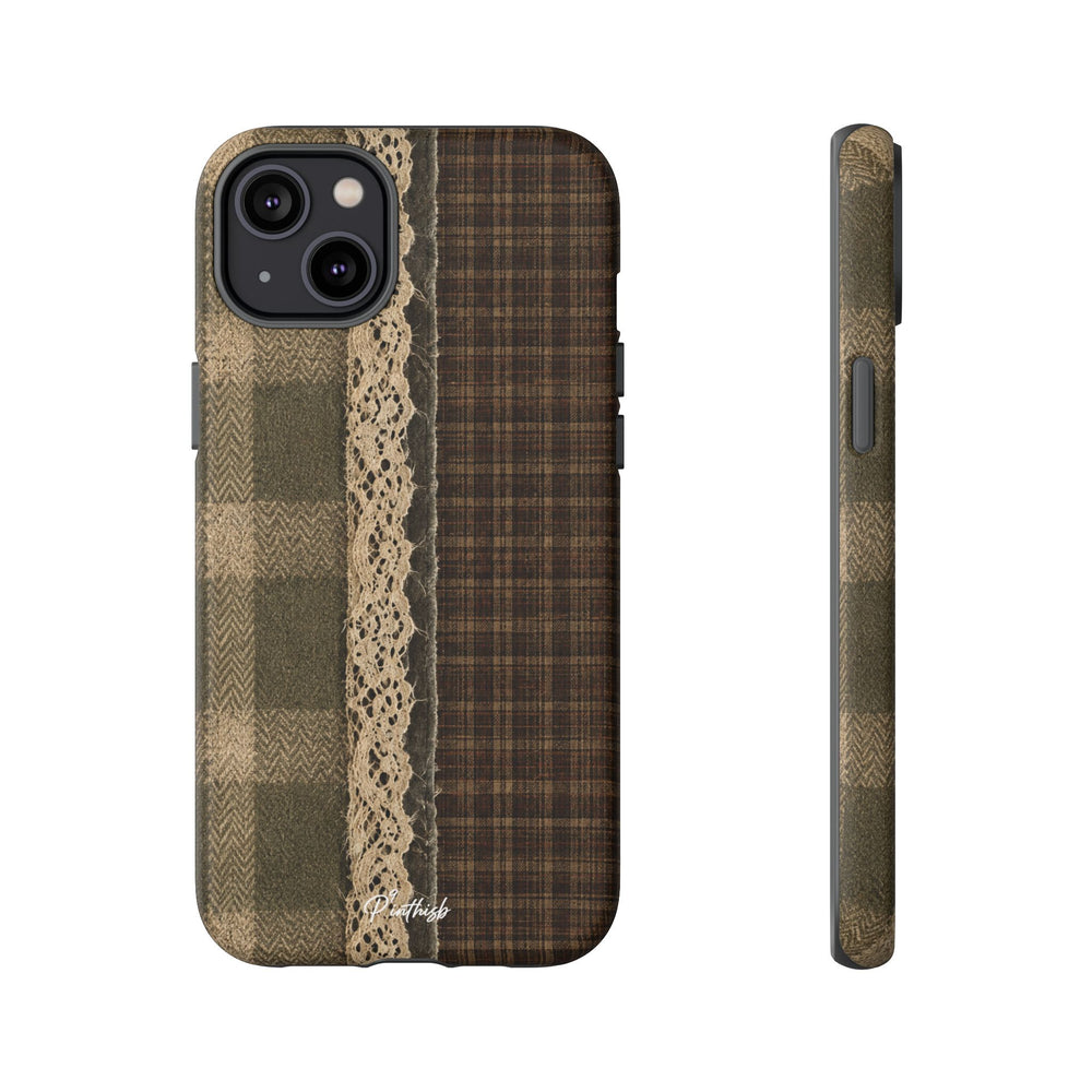 Plaid Lace Tough Phone Case