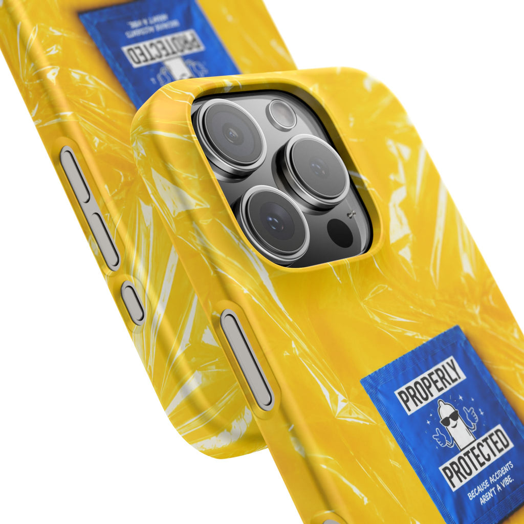 "Properly Protected" Graphic Snap Phone Case