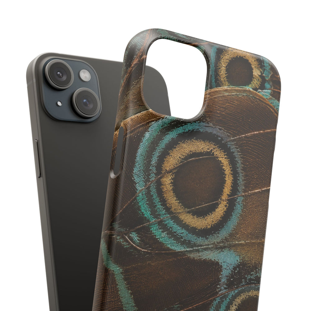 Peacock Feather Pattern Snap Case