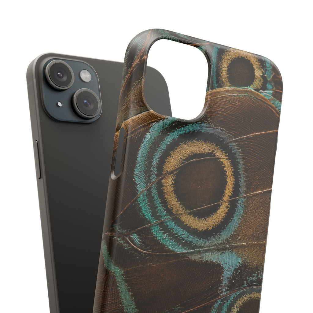 Peacock Feather Pattern Snap Case