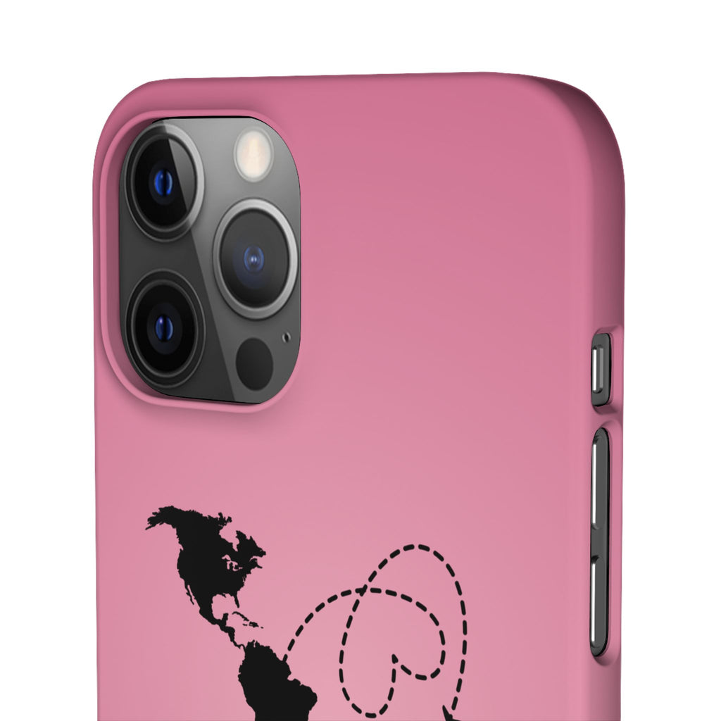 America to Albania Pink Snap Phone Case