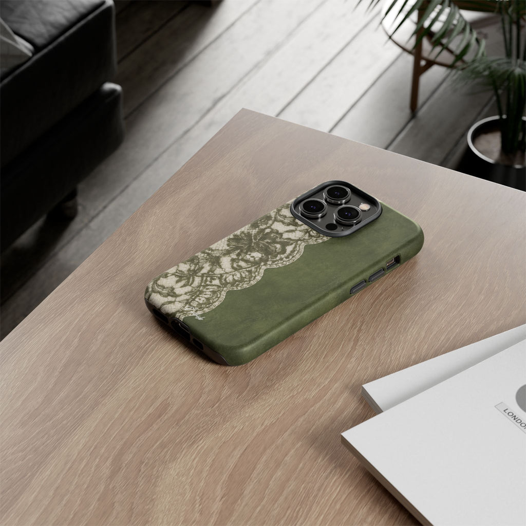 Olive Lace Tough Case