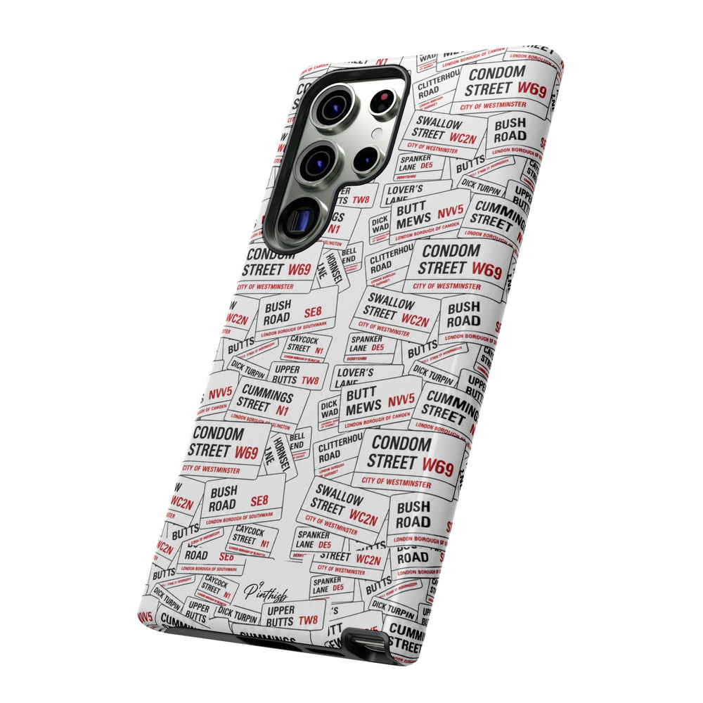Cheeky London Street Signs Phone Case