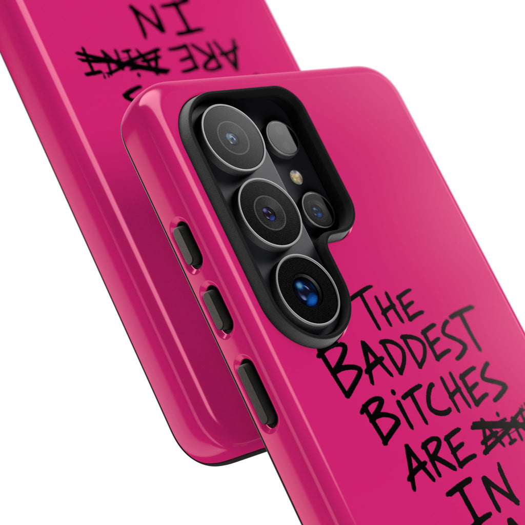 "The Baddest B*tches Are In Albania" Hot Pink Case
