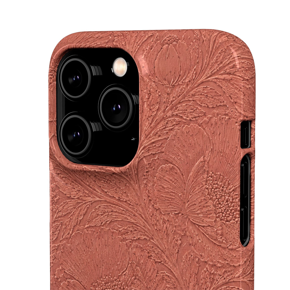 Embossed Floral Snap Case