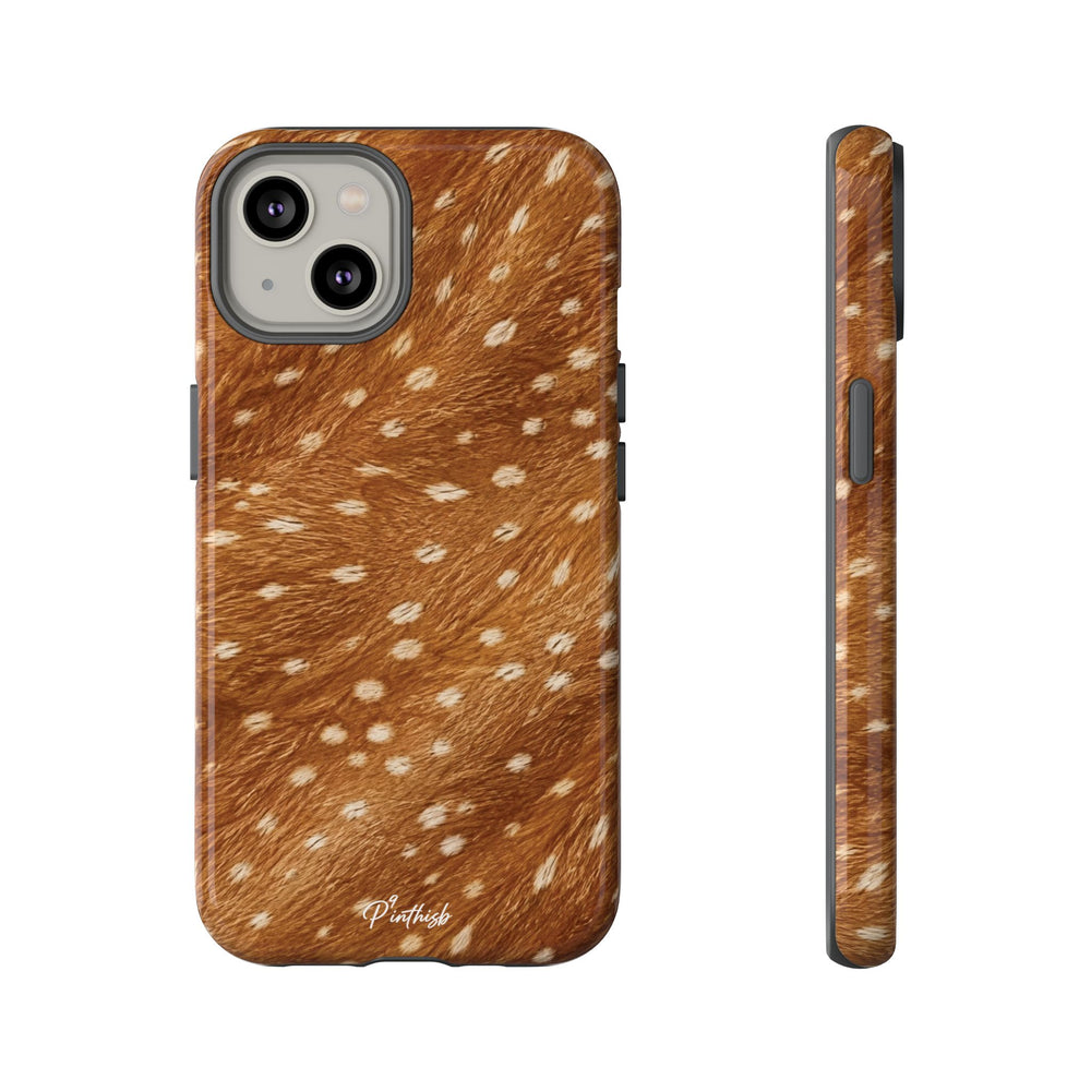Caramel Deer Pattern Tough Case