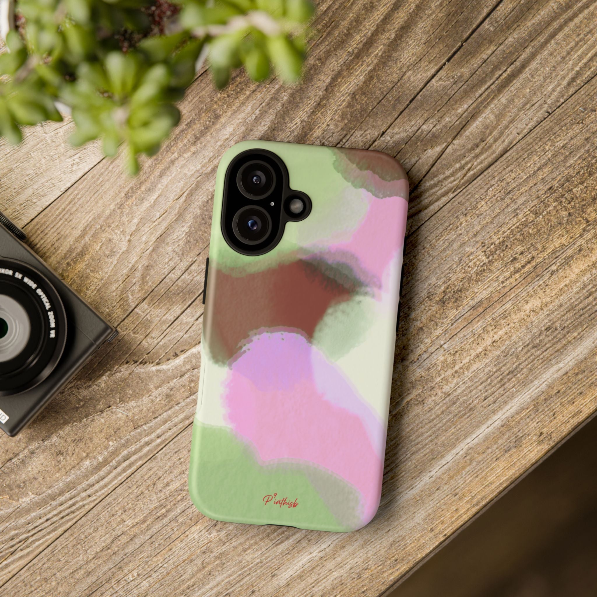 Abstract Pastel Camouflage Tough Phone Case