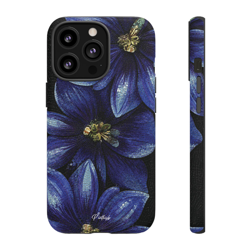Blue Floral Tough Case
