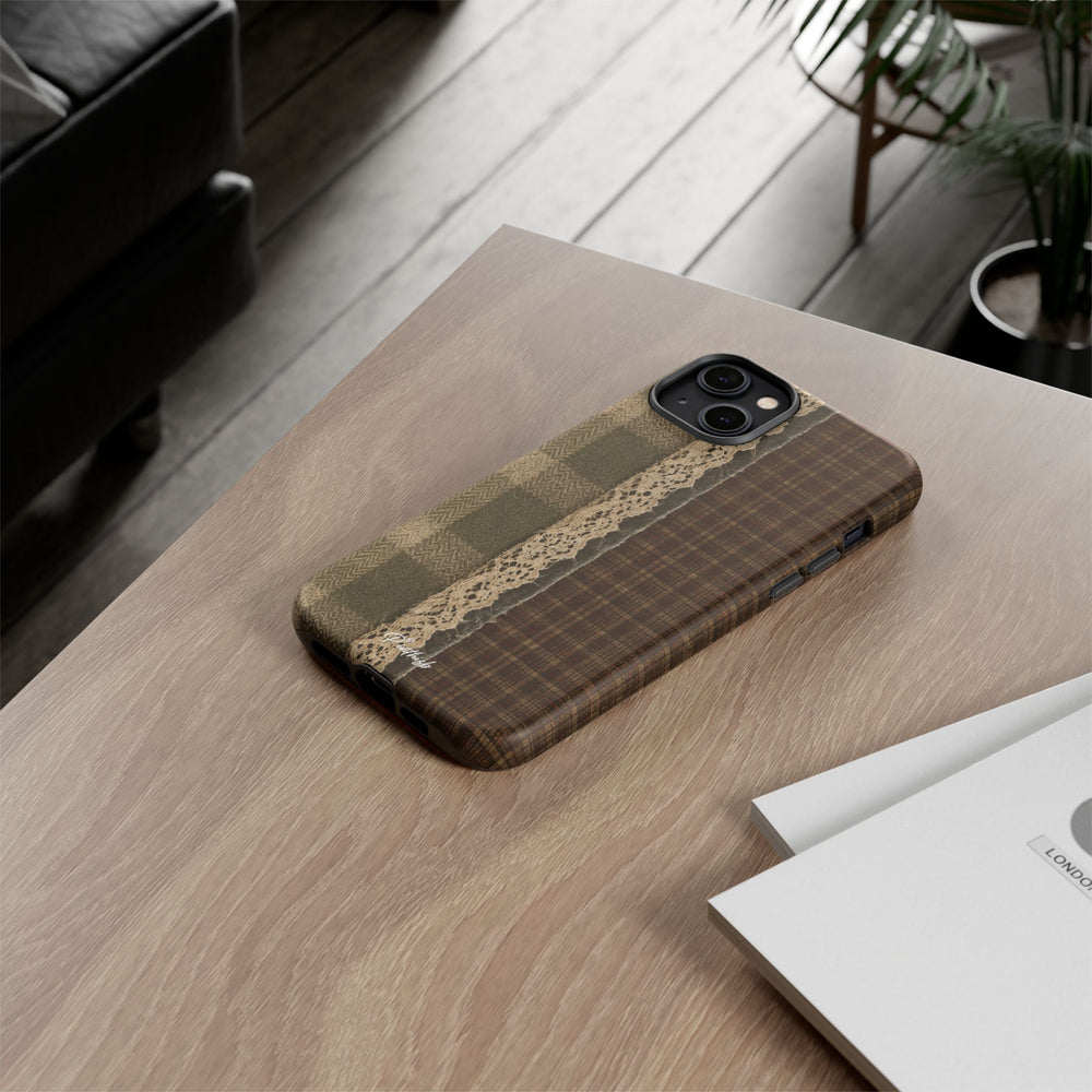 Plaid Lace Tough Phone Case