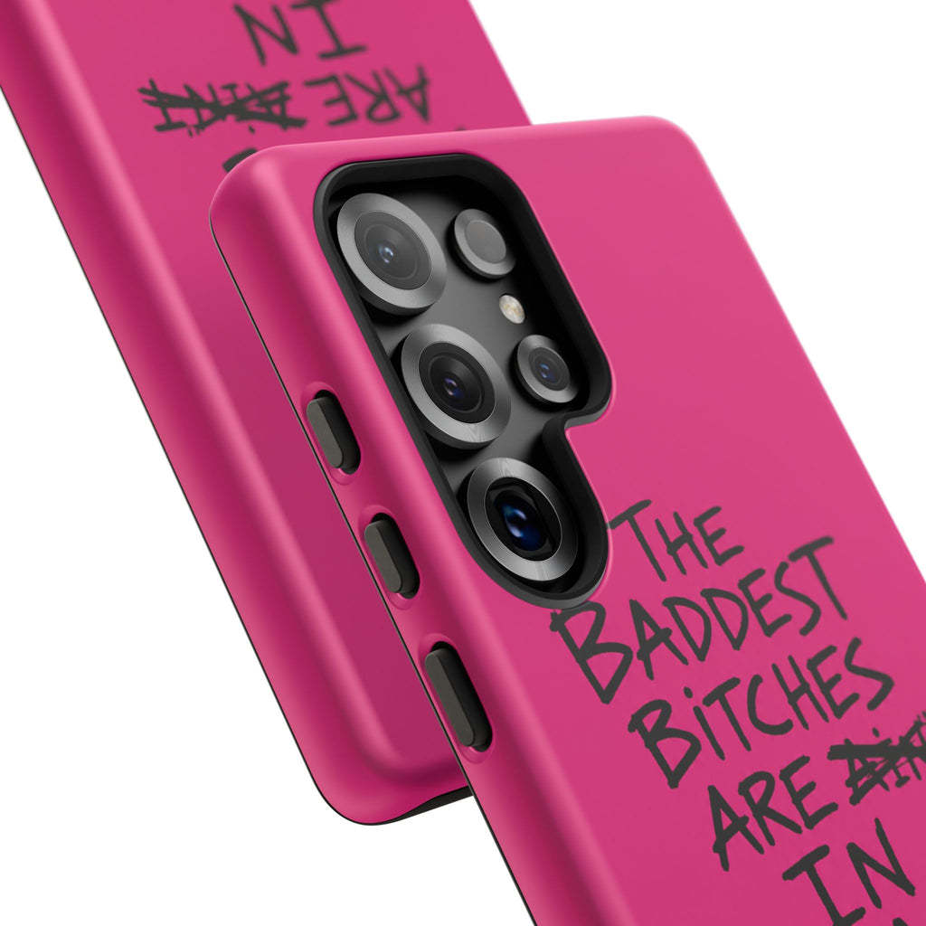 "The Baddest B*tches Are In Tropoj" Hot Pink Case