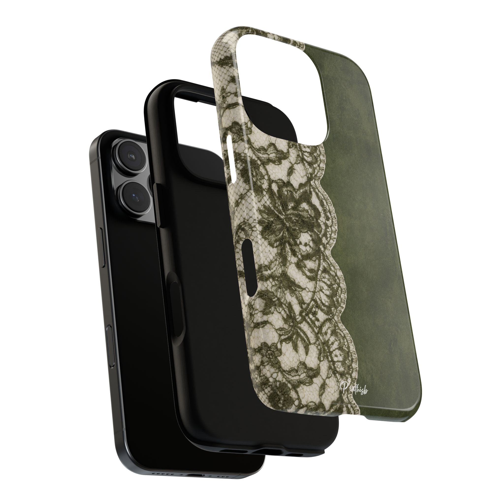 Olive Lace Tough Case