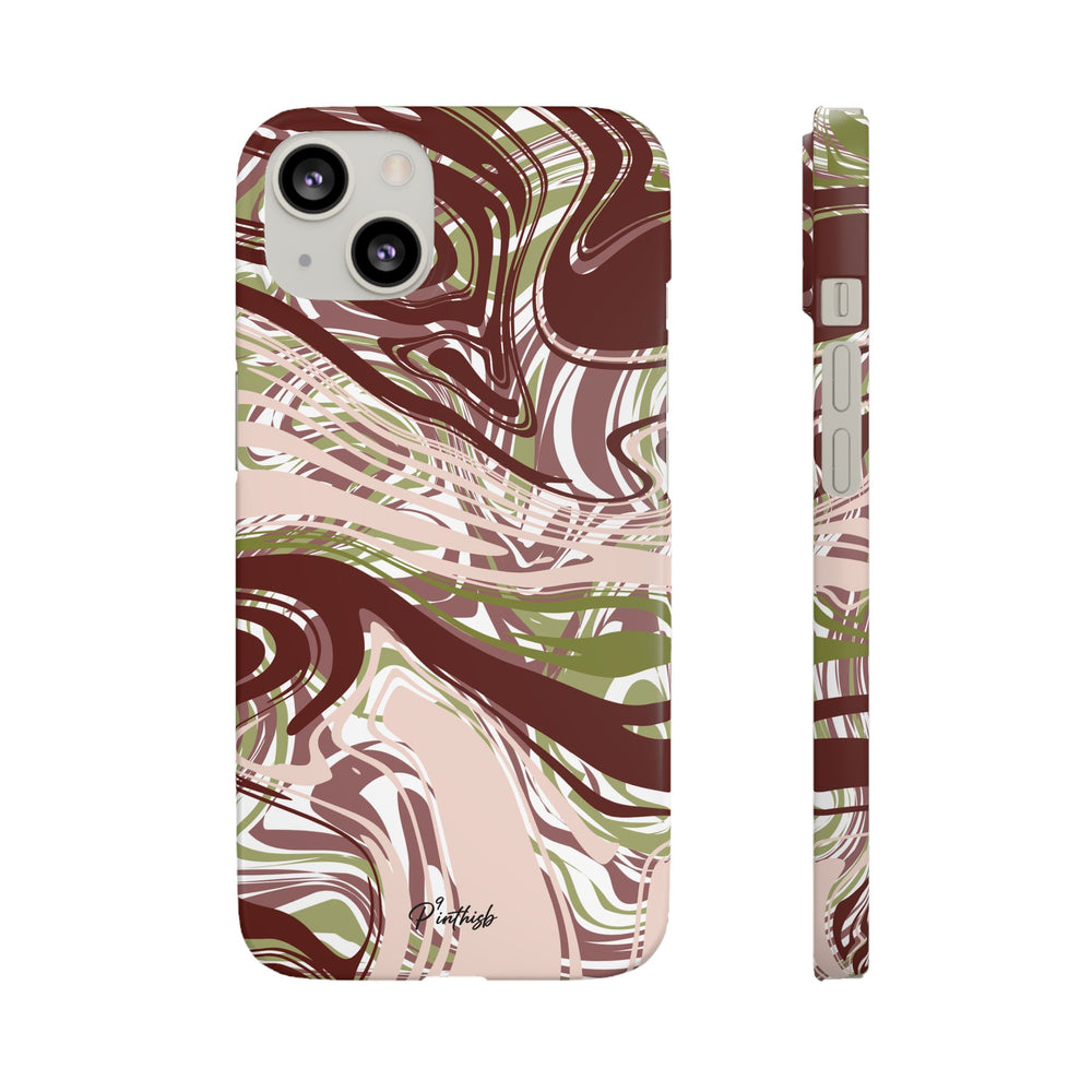 Abstract Marbled Snap Phone Case
