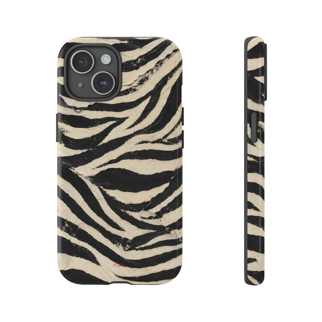 Wavy Peach & Mauve Tough Case
