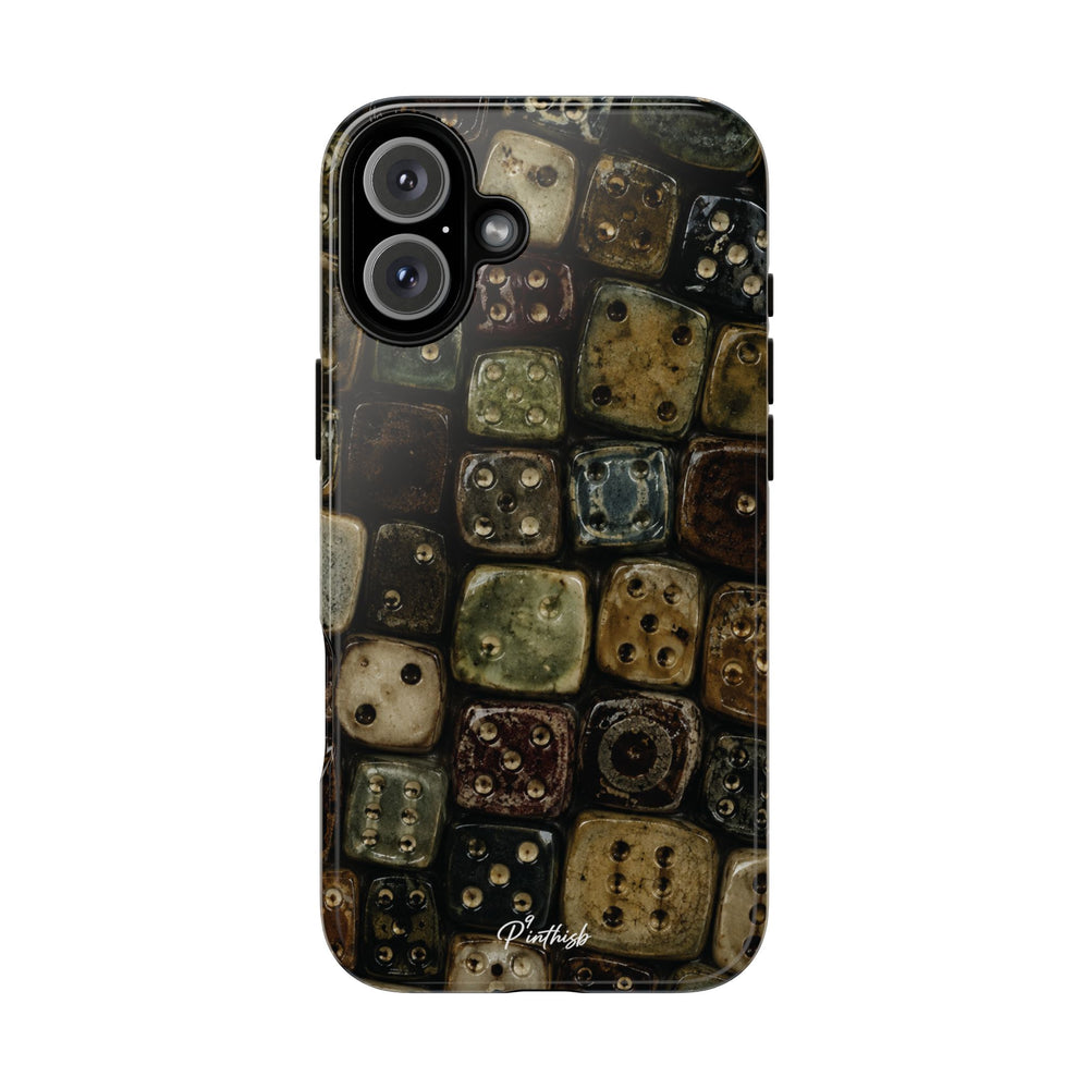 Vintage Dice Tile Phone Case
