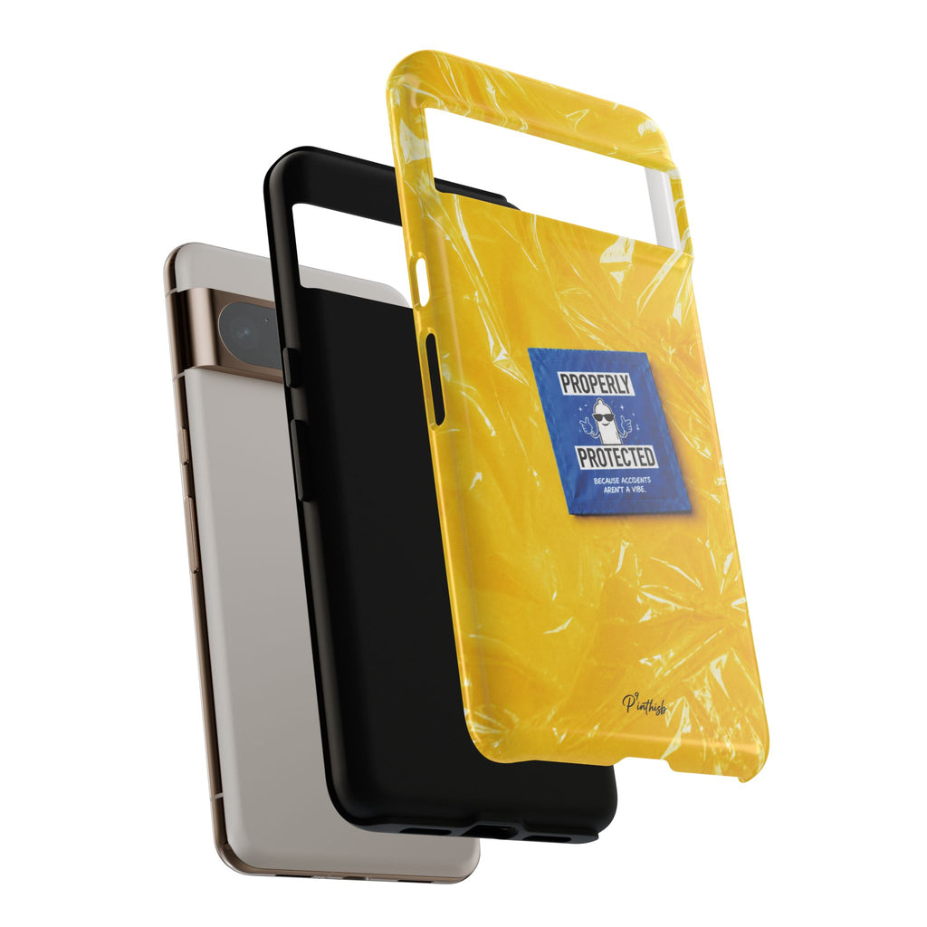 "Properly Protected" Graphic Phone Case
