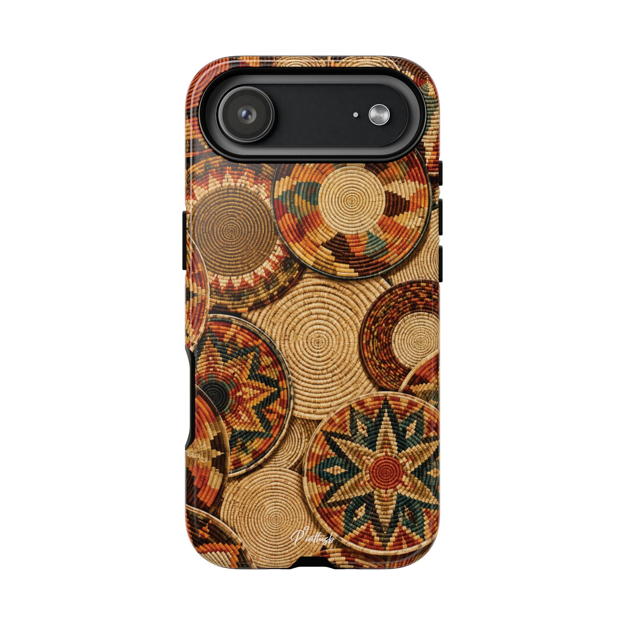 Bohemian Woven Basket Pattern Tough Case