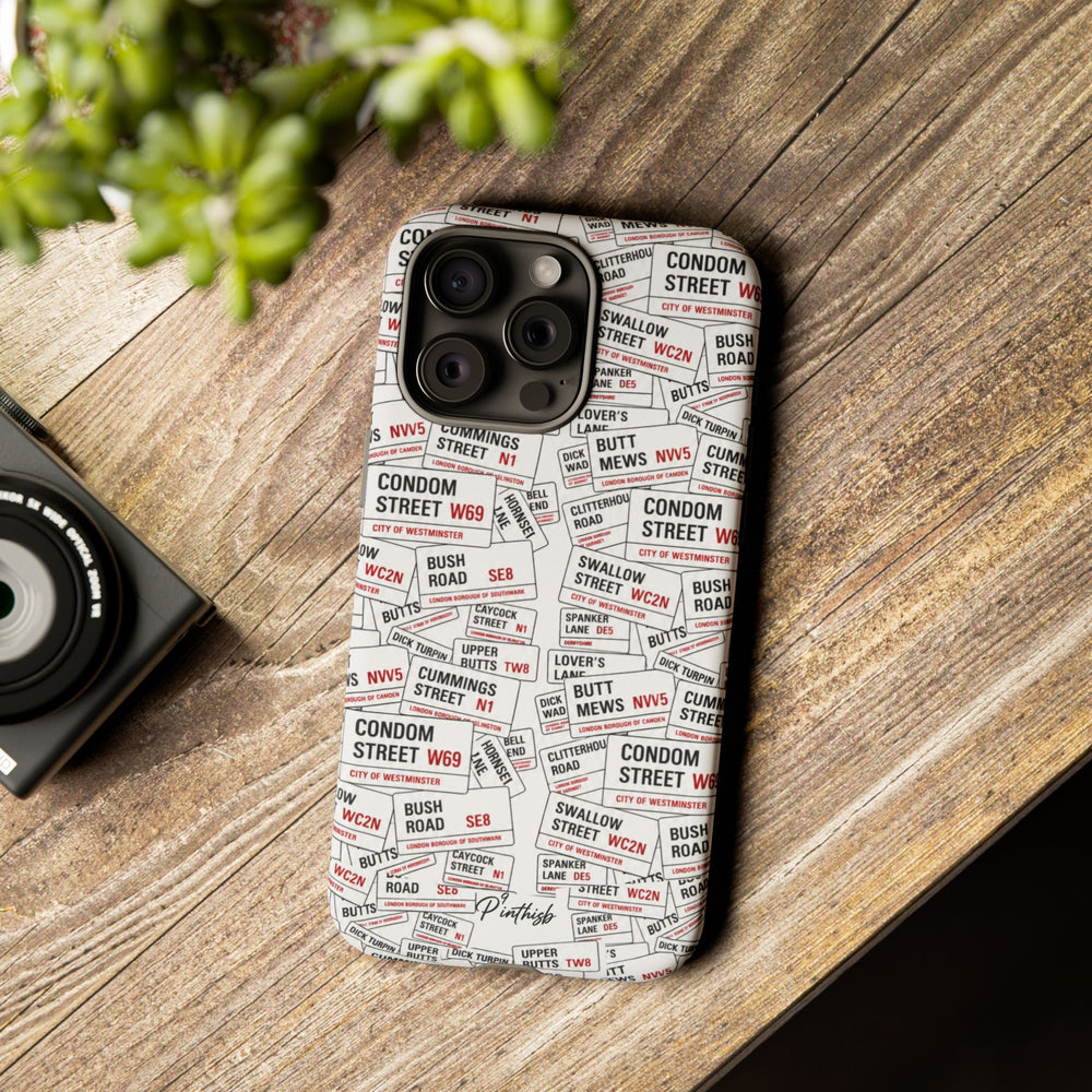 Cheeky London Street Signs Phone Case