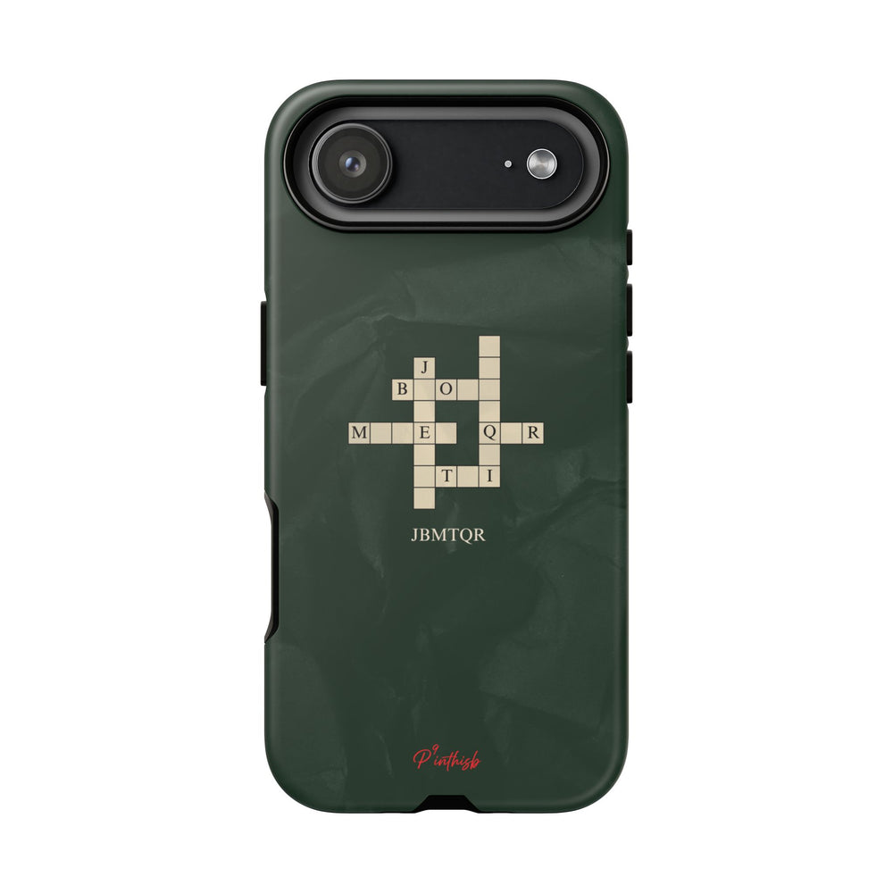 "JBMTQR crossword" Tough Phone Case