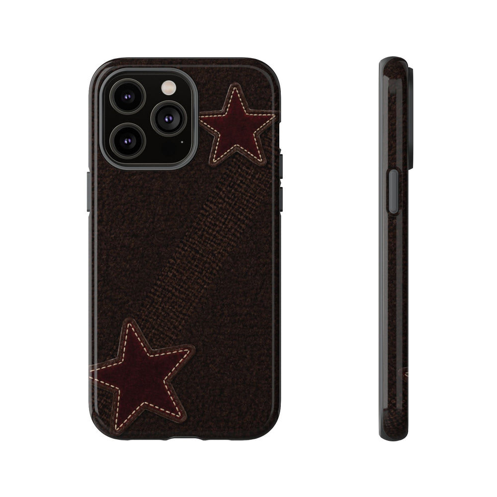 Rustic Stitched Star Phone Case