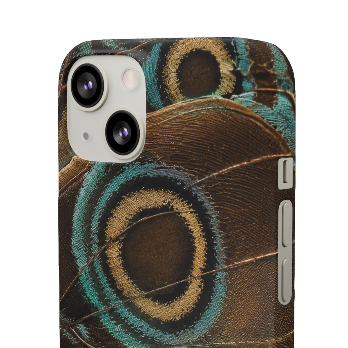 Peacock Feather Pattern Snap Case