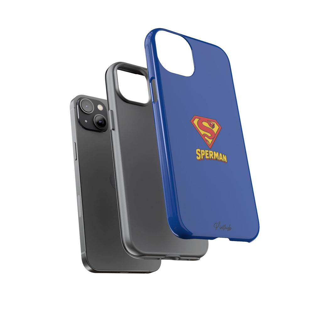 "SPERMAN" Parody Logo Tough Phone Case