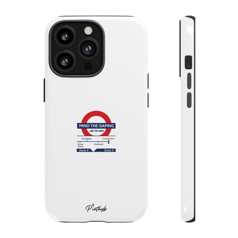 "Mind the Gaping" London Tube Parody Phone Case