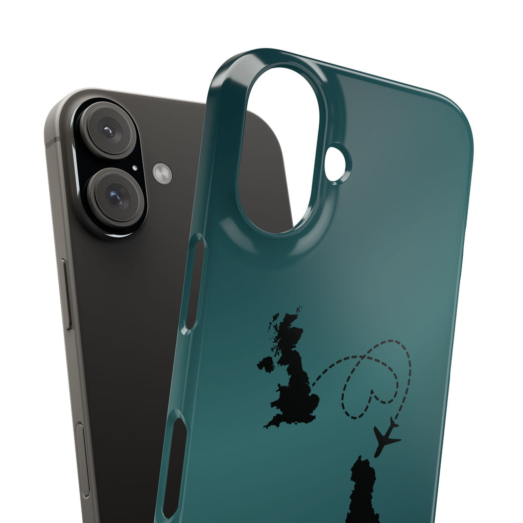Copy of UK to Albania Pink Snap Phone Case