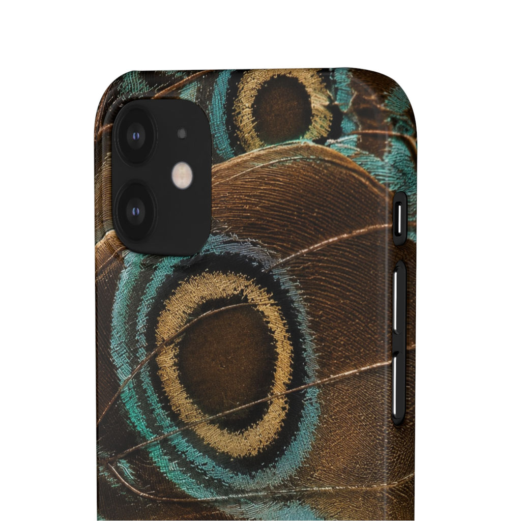 Peacock Feather Pattern Snap Case