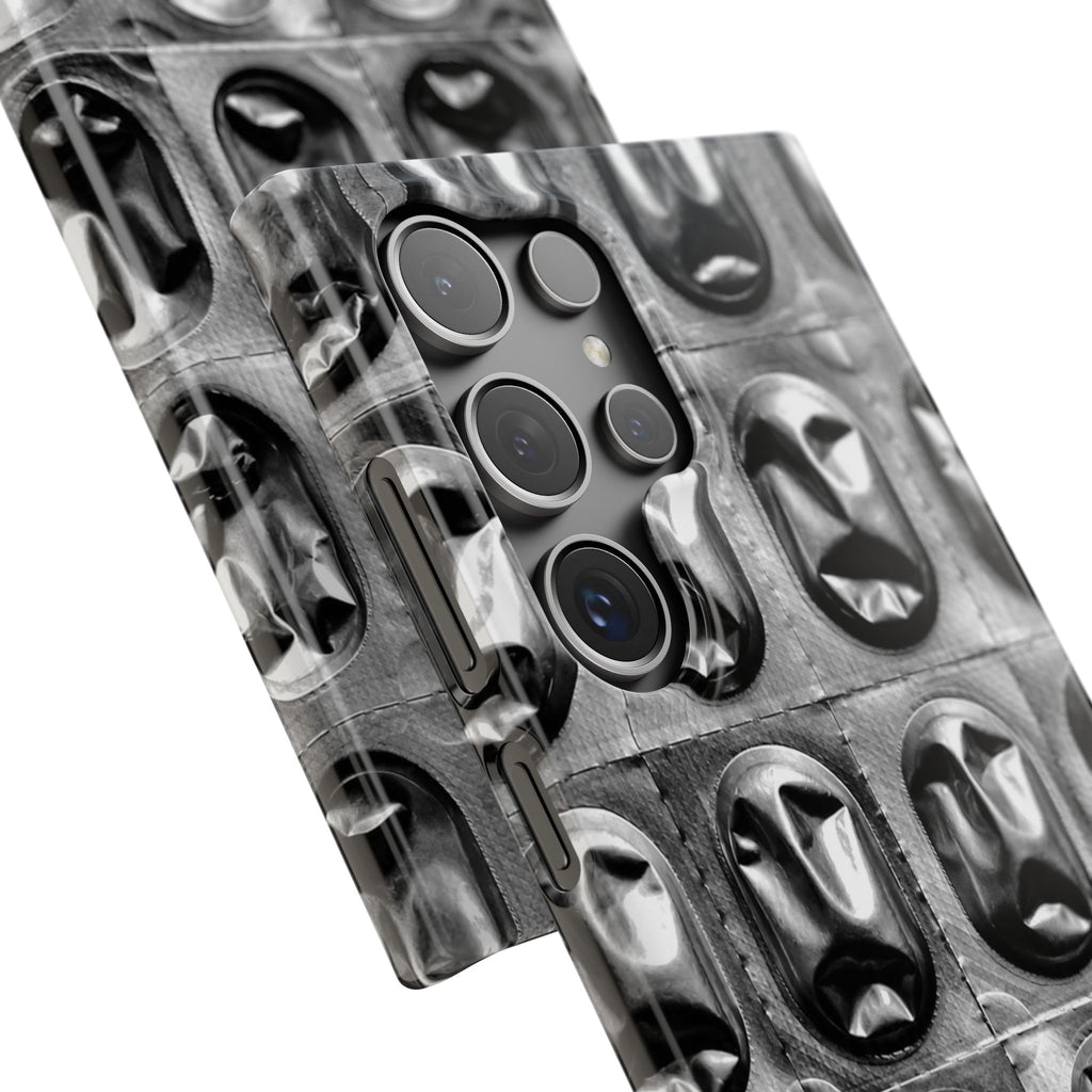 Metallic Mask Grid Snap Case