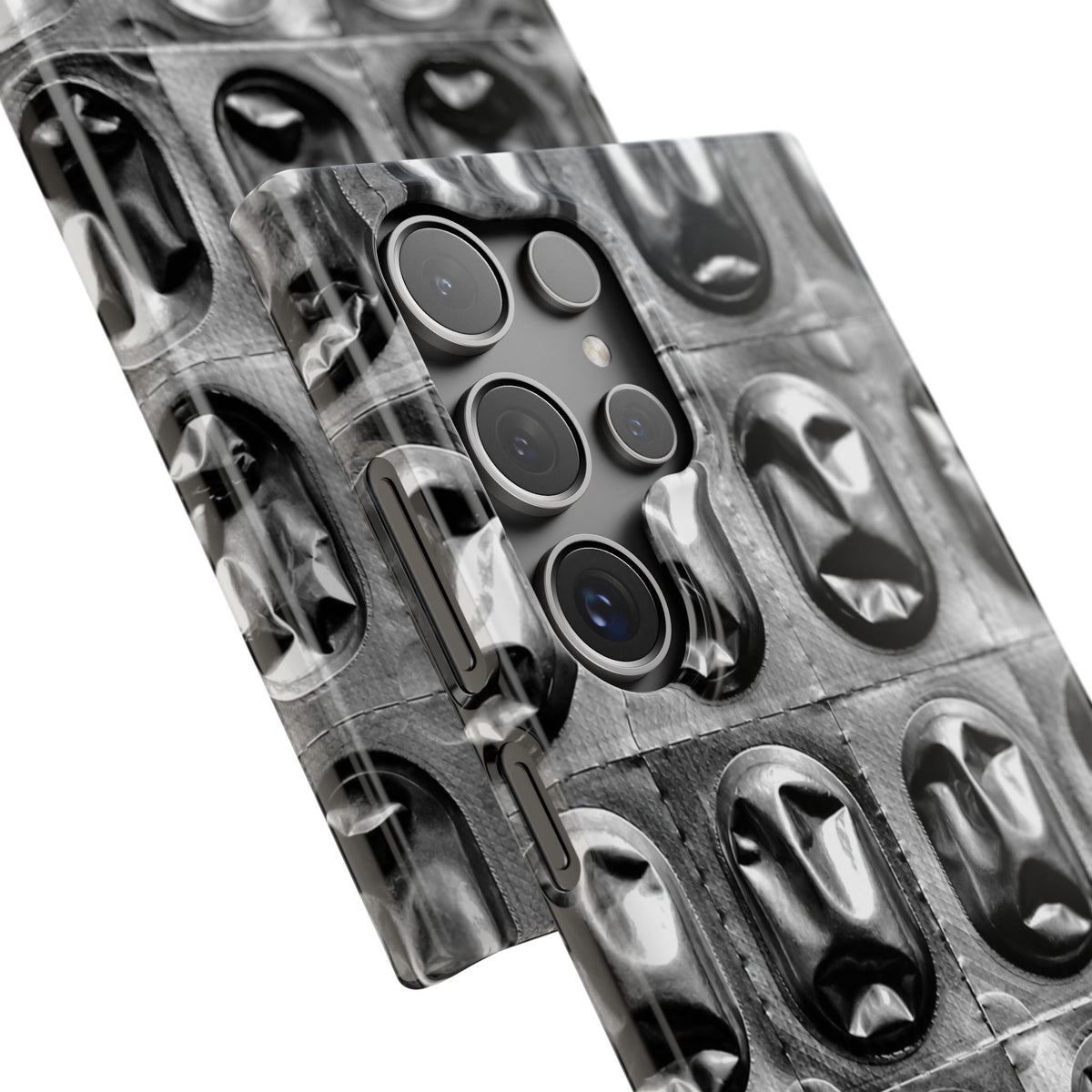 Metallic Mask Grid Snap Case