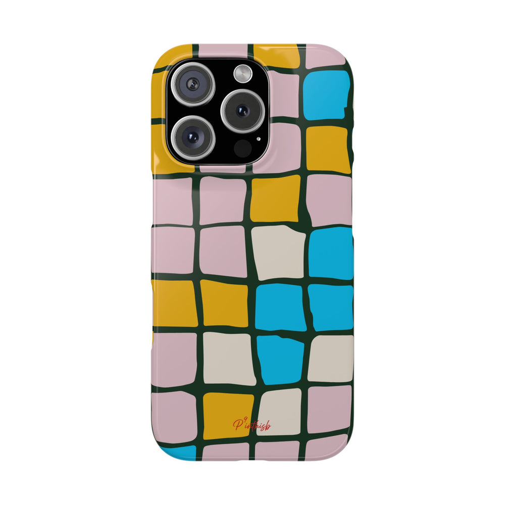 Color Grid Snap Phone Case