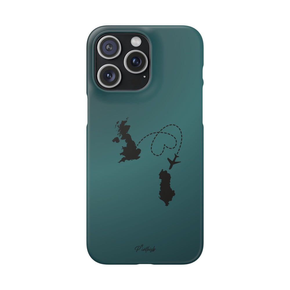 Copy of UK to Albania Pink Snap Phone Case