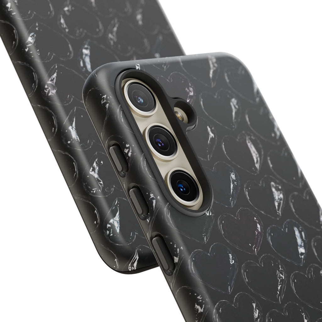 Black Pop Hearts Tough Case
