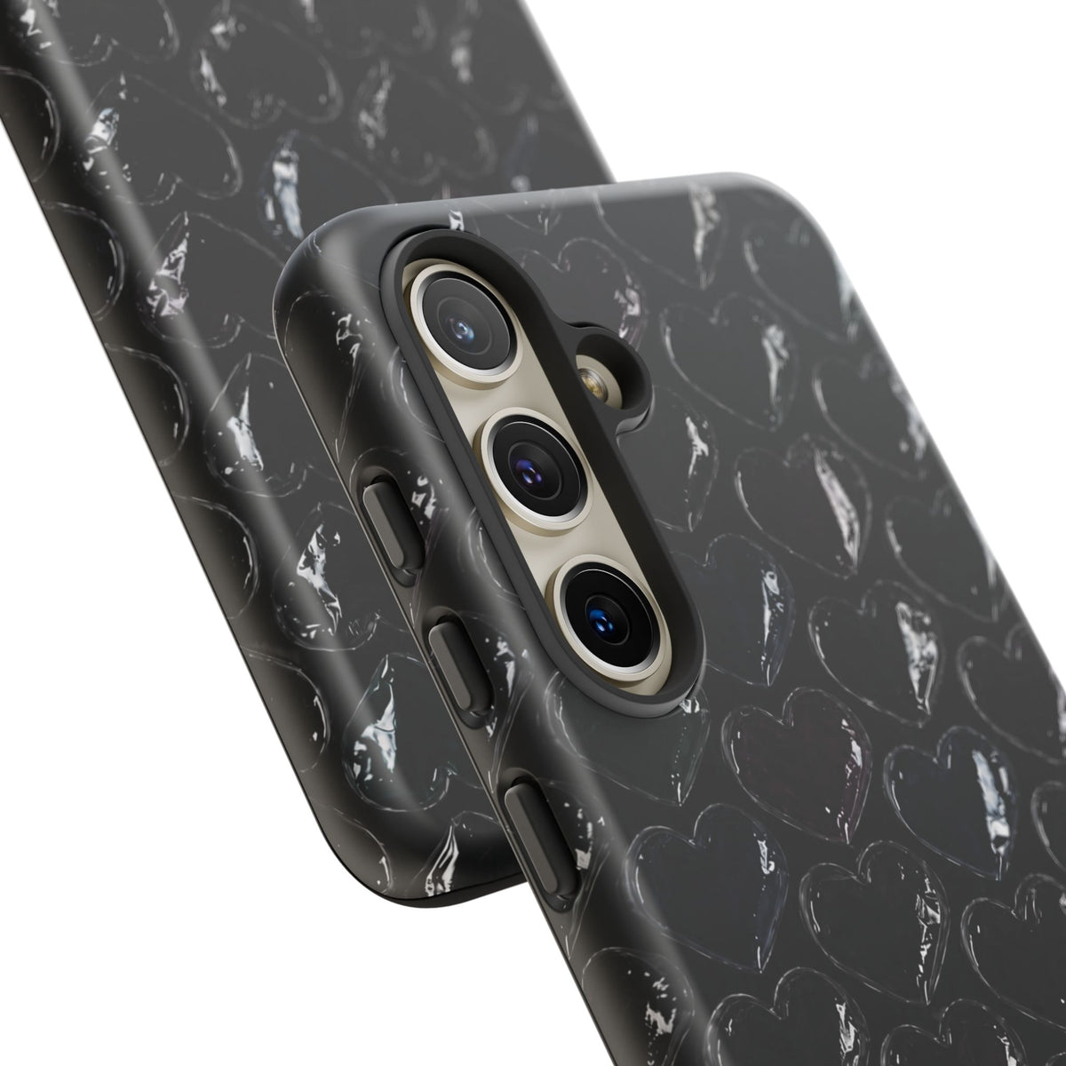 Black Pop Hearts Tough Case
