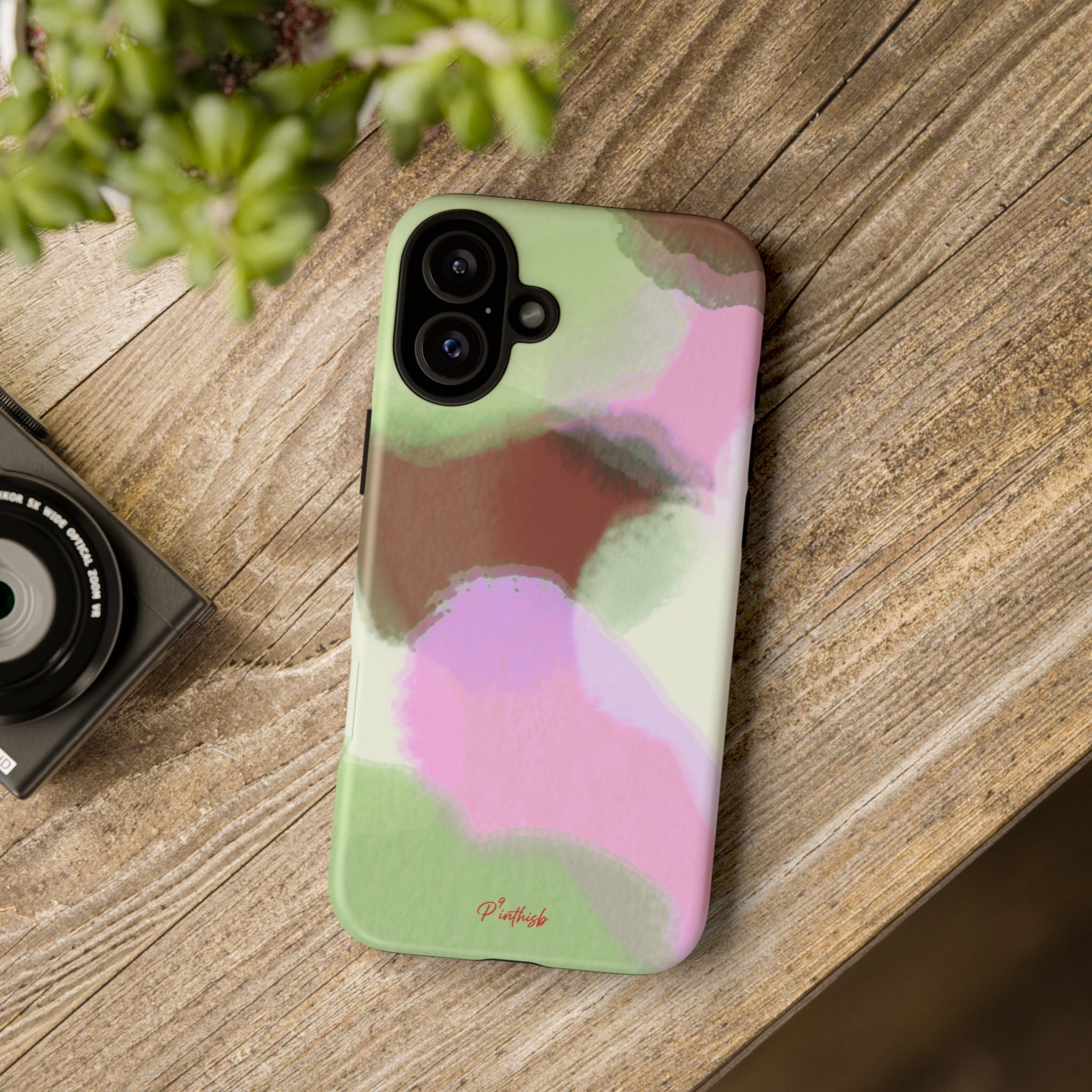 Abstract Pastel Camouflage Tough Phone Case