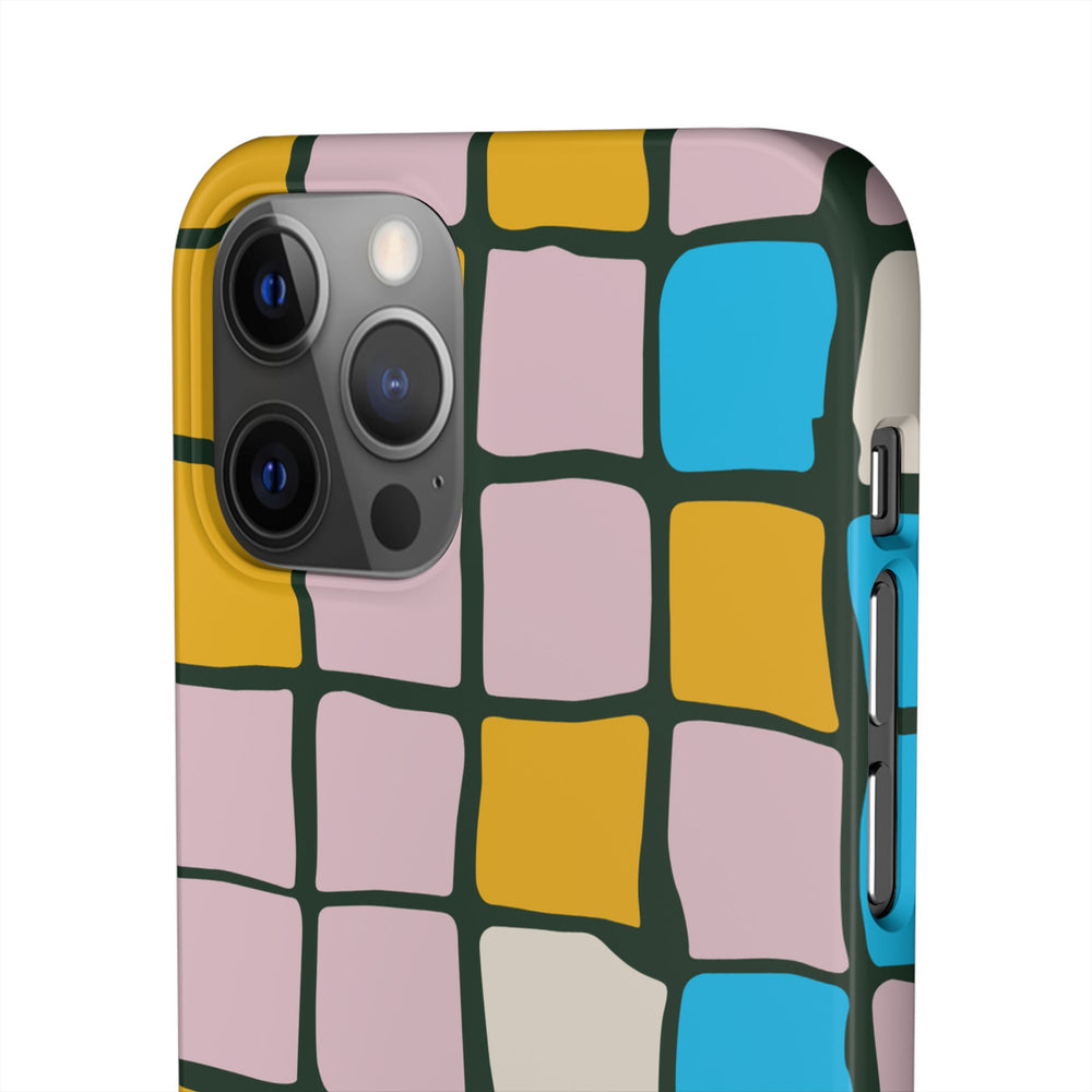 Color Grid Snap Phone Case