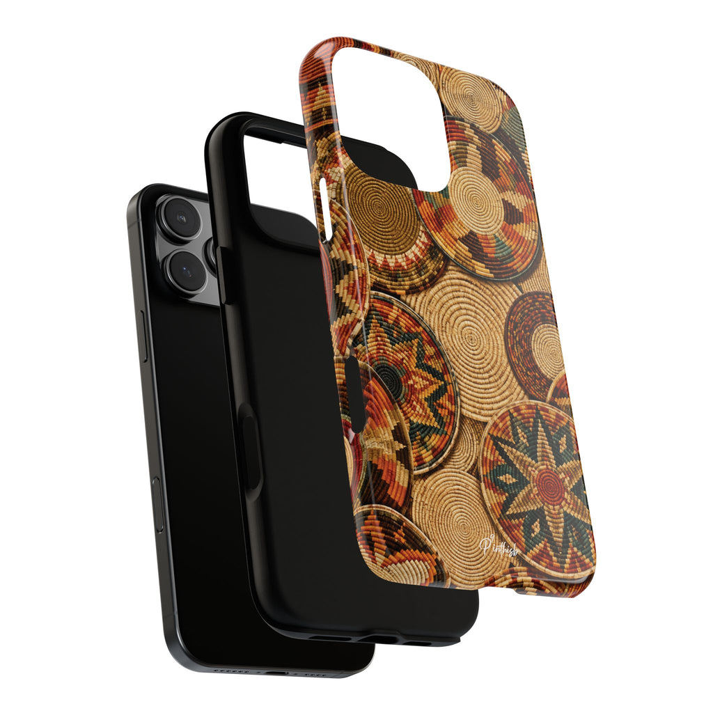 Bohemian Woven Basket Pattern Tough Case