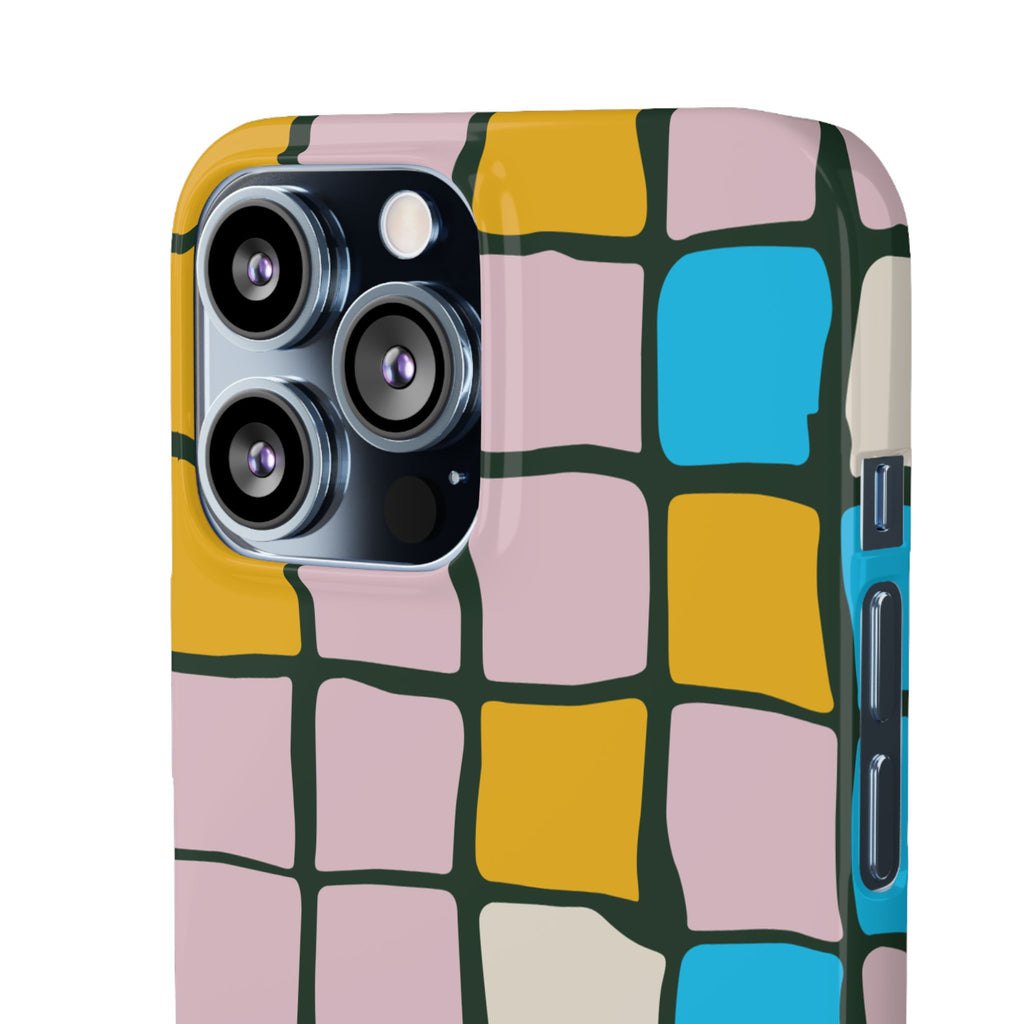 Color Grid Snap Phone Case