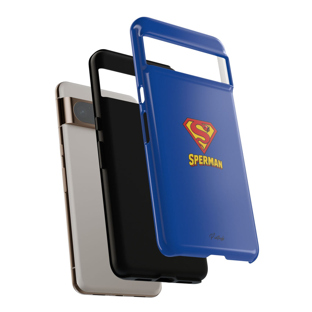"SPERMAN" Parody Logo Tough Phone Case