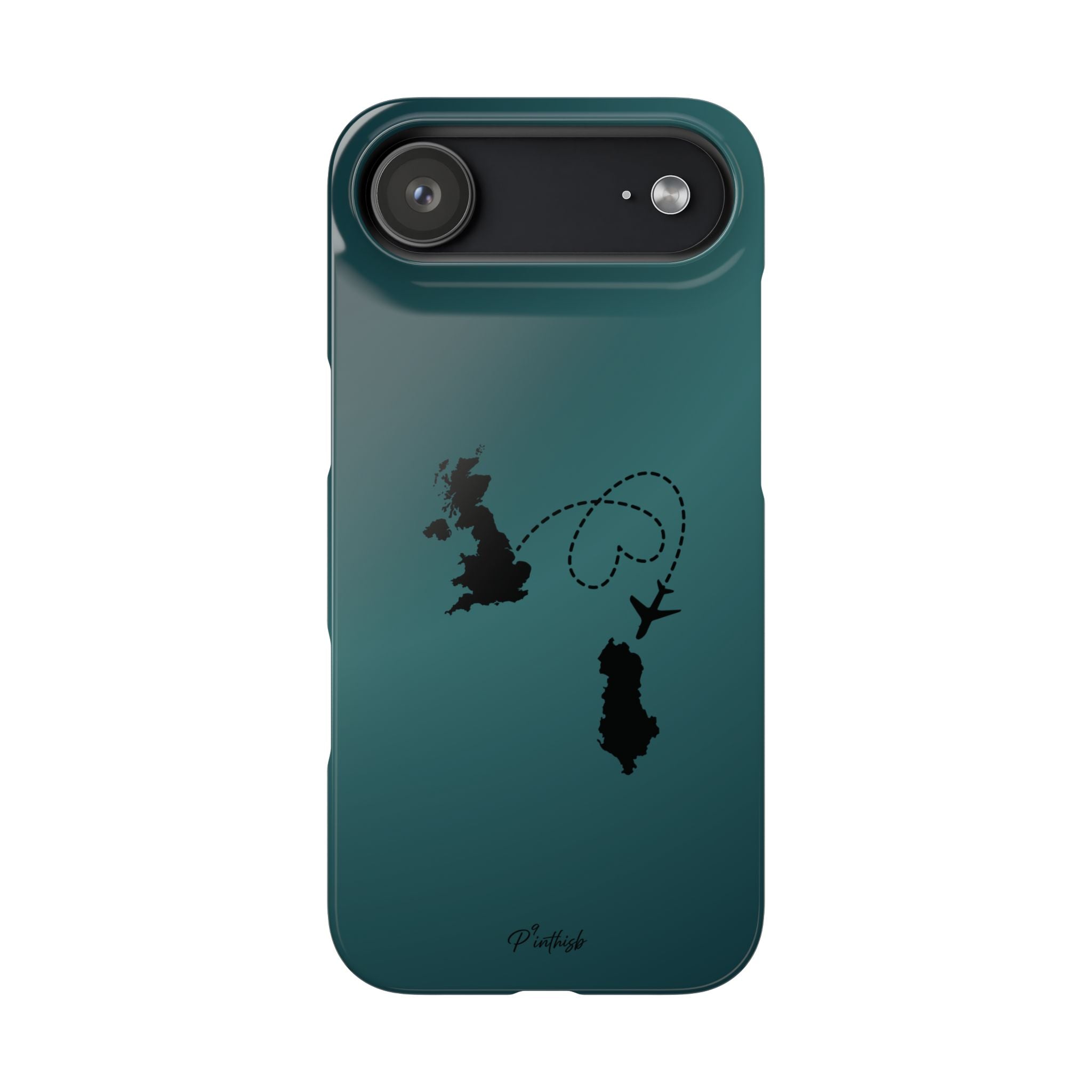 Copy of UK to Albania Pink Snap Phone Case