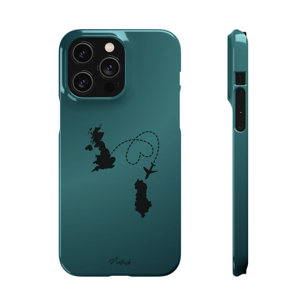 Copy of UK to Albania Pink Snap Phone Case