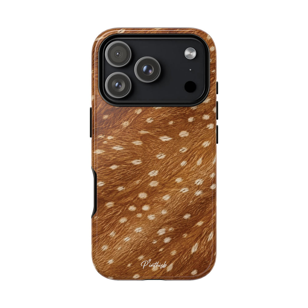 Caramel Deer Pattern Tough Case