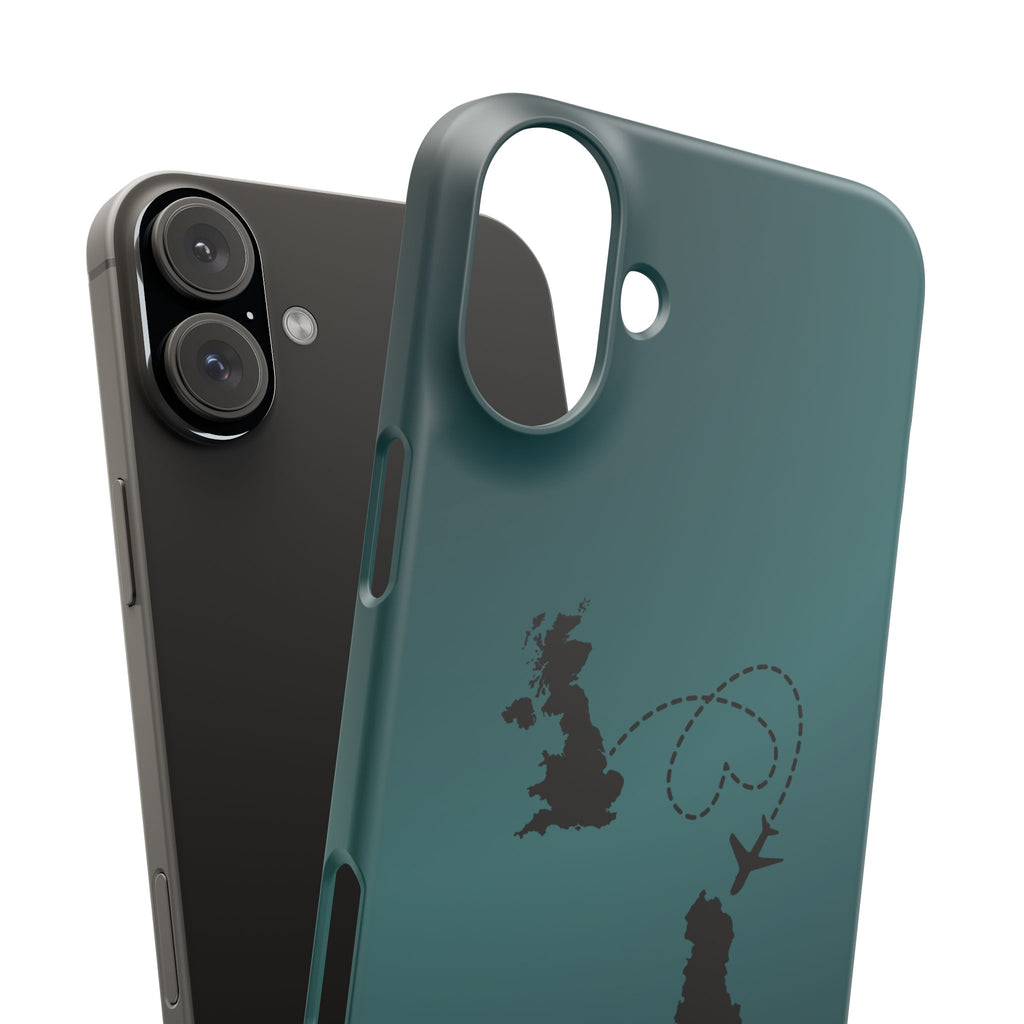 Copy of UK to Albania Pink Snap Phone Case