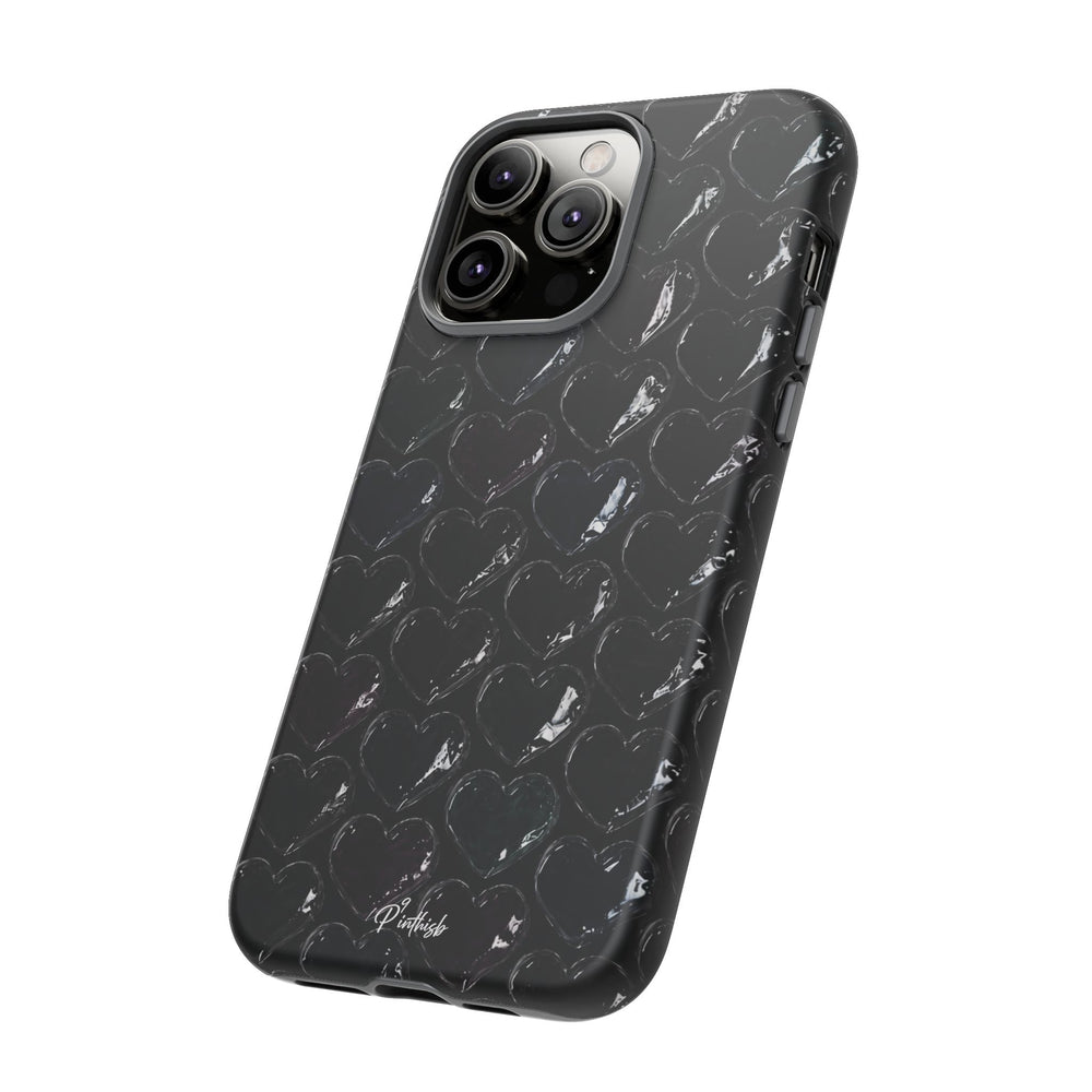 Black Pop Hearts Tough Case