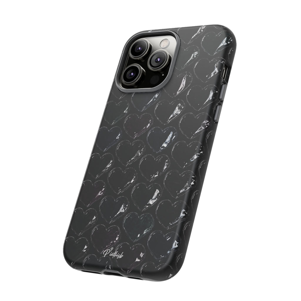Black Pop Hearts Tough Case