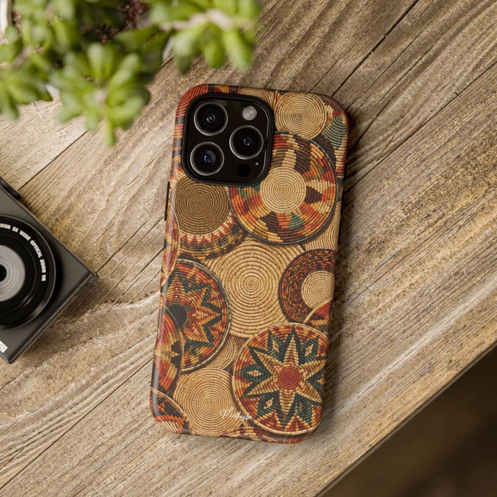 Bohemian Woven Basket Pattern Tough Case