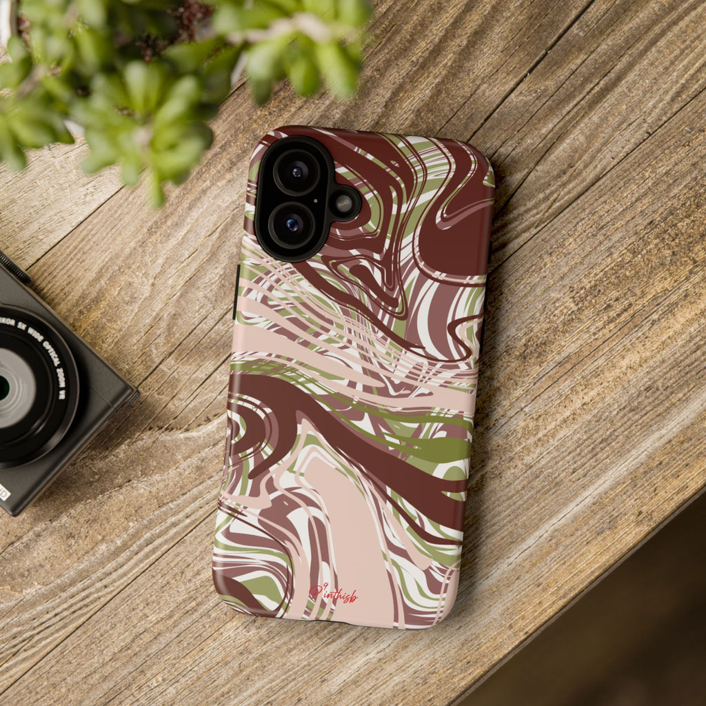 Abstract Marbled Tough Phone Case